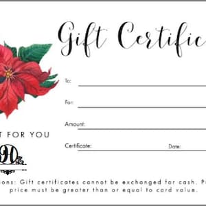 Buono regalo, Buono regalo modificabile, Buono regalo stampabile, Buono regalo personalizzato, Certificato scaricabile, Modificabile in Word