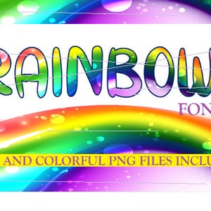 Rainbow Birthday, Birthday Girl, Birthday Boy, Kids Birthday, Rainbow font, Colorful Rainbow Font, Rainbow SVG, Rainbow png, Princess