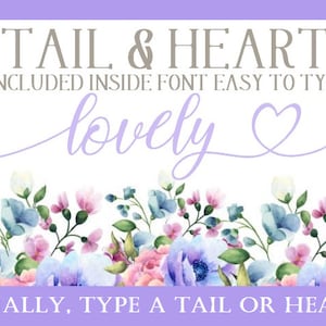 Carattere con coda e cuore, Finalmente puoi digitare la coda o il cuore fantasia con la tua tastiera, Hello Font, Soulmate Font, Agriturismo, Scritto a mano