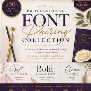 Font Pairing | Professional Font Pairing Guide | Font Pairing | Typography Guide |Font Brand Identity | Fonts Plus FREE Fonts! Font, Fonts