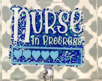 Student Nurse Badge Reel, Nurse In Progress