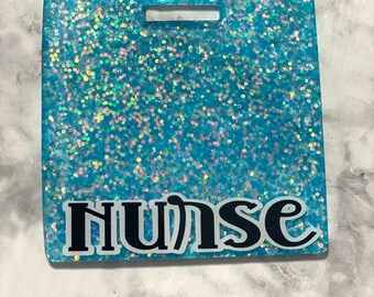 Listo para enviar **** Compañero de insignia horizontal de enfermera, insignia de identificación de enfermera