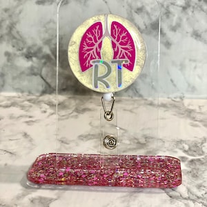 RT Badge Reel, Respiratory Therapist Badge Reel