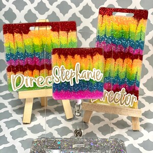Rainbow Badge Reel with Badge Buddy