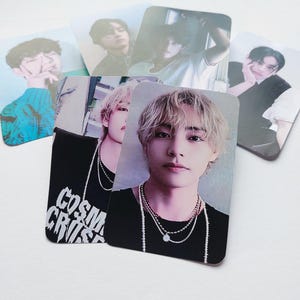 V BTS photocard with photocard sleeve | BTS Merch | Kpop photocard