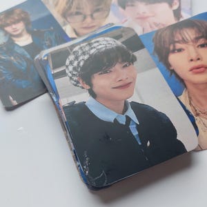 Carte photo Jeongin Skz | Produits dérivés Stray Kids | Cartes photo Kpop avec pochettes