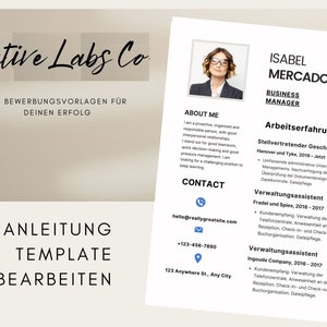 Lebenslauf Vorlage, Bewerbungsvorlagen Deutsch, Word, Pages, Deckblatt, Lebenslauf Modern, Lebenslauf minimalistisch Professionelle Vorlagen