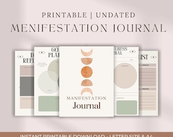 Manifestation Planner | Digital Law of Attraction Planner | Goal Setting, Visualization, Affirmations | iPad & Android | Personal Growth