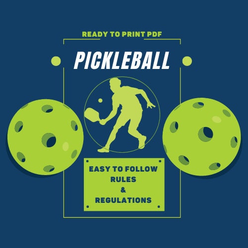 Pickleball Digital Download, PDF, Rules and Regulations, Learn