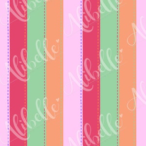Pillow Cat Stripes 16x16” Seamless Design