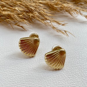 Ohrclips gold, Ohrringe für ohne Ohrringe-Loch, elegant und handgefertigt, schlicht fashion #85
