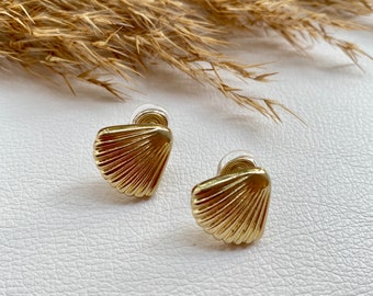 Ohrclips gold, Ohrringe für ohne Ohrringe-Loch, elegant und handgefertigt, simple fashion #85