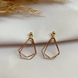Ohrclips gold, Ohrringe für ohne Ohrringe-Loch, elegant undgefertigt, schlicht fashion 52 Bild 3