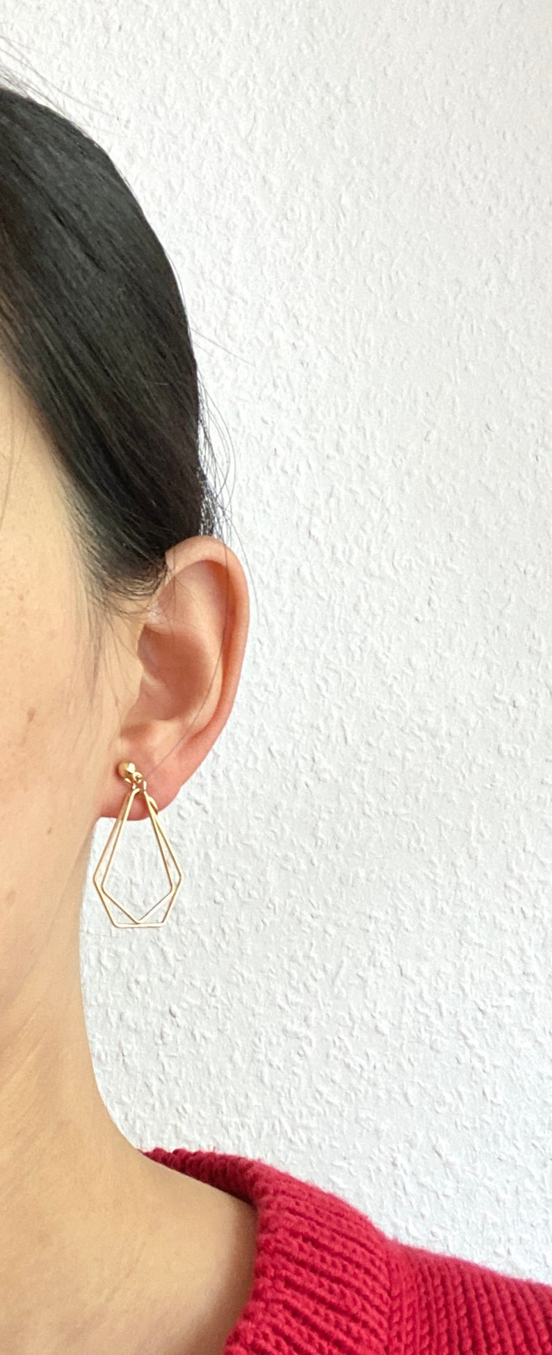 Ohrclips gold, Ohrringe für ohne Ohrringe-Loch, elegant undgefertigt, schlicht fashion 52 Bild 5