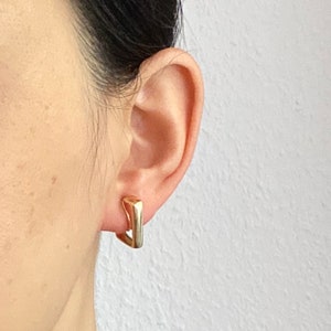 Ohrclips oder Ohrringe, gold, elegant und gefertigt, schlicht fashion 43 image 7