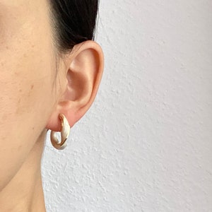Ohrclips weiß aus Kunststoff und Metal, Ohrringe für ohne Ohrringe-Loch, elegant undgefertigt, schlicht 35 Bild 7