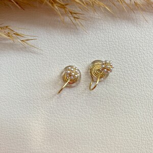 Ohrclips klein gold, Ohrringe für ohne Ohrringe-Loch, elegant und handgefertigt, simple fashion 53 Bild 4