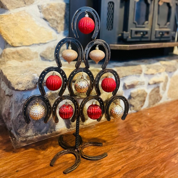 Etsy horseshoe christmas tree