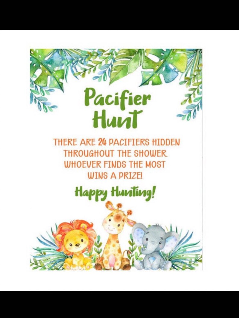Hunting Pacifier Safari Jungle Pacifier Hunt Templet - Etsy