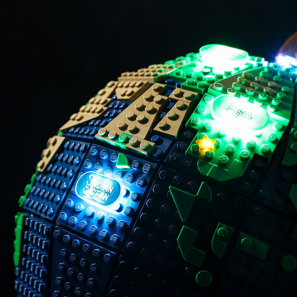 Nouveau Kit D'éclairage Led Pour Lego 2022, Carte Du Globe, Briques, Jouets  Pour Enfants, Cadeau (kit D'éclairage Uniquement Inclus), 21332 - Lumières  De Nuit - AliExpress