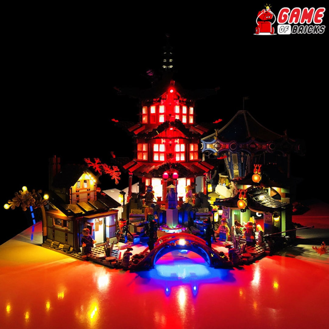 LED Light Kit for Ninjago Temple of Airjitzu Compatible With LEGO