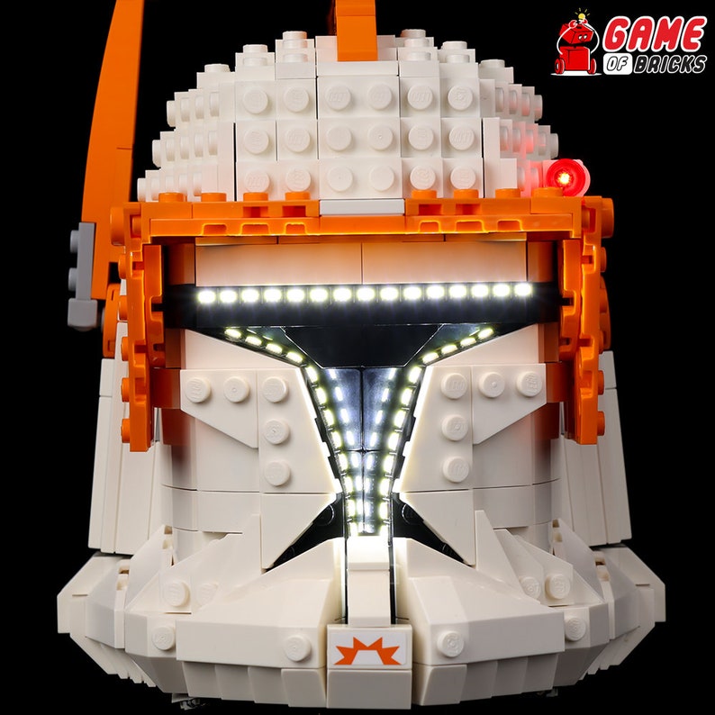 LED Light Kit for Clone Commander Cody Helmet Compatible with LEGO® 75350 Set image 9