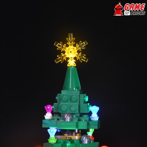 LED Light Kit for Christmas Tree Compatible With LEGO® 40338 Set 