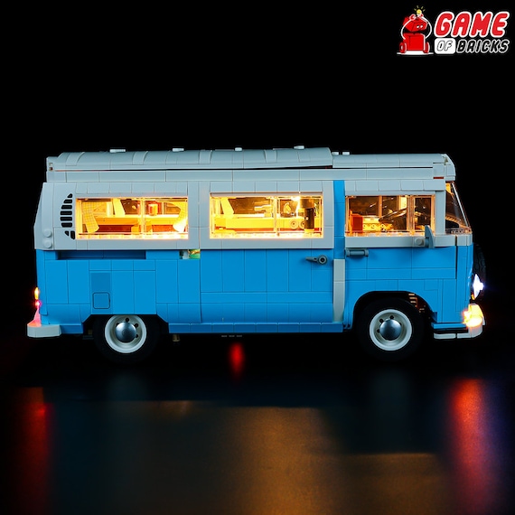 LED Light Kit for Volkswagen T2 Camper Van Compatible With LEGO® 10279 Set  
