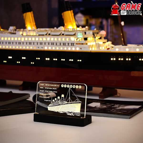 LED Nameplate for Titanic 10294