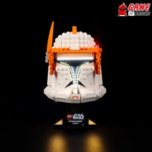 LED Light Kit for Clone Commander Cody Helmet  - Compatible with LEGO® 75350 Set