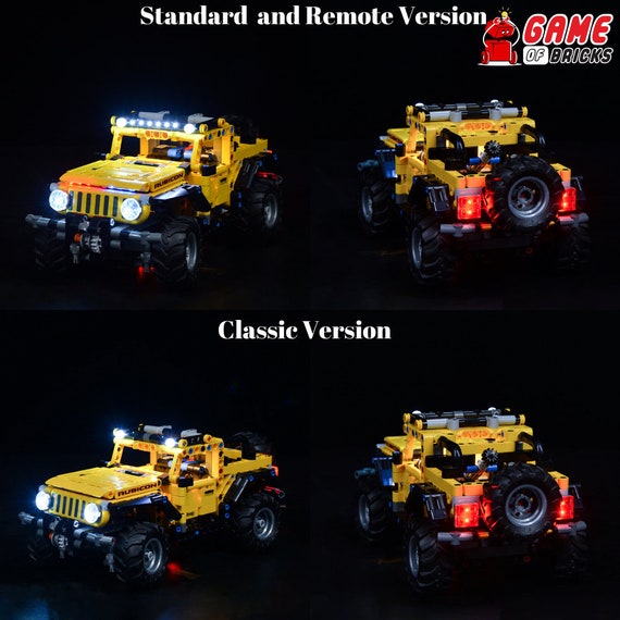 LED Licht-Kit für jeep Wrangler Kompatibel mit LEGO® 42122 Set