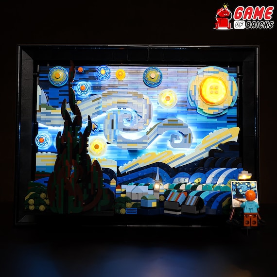 Kit luce LED per Vincent van Gogh La notte stellata Compatibile