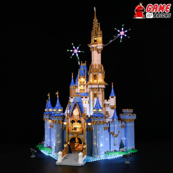 Kit d'éclairage LED pour château Disney Compatible avec l'ensemble