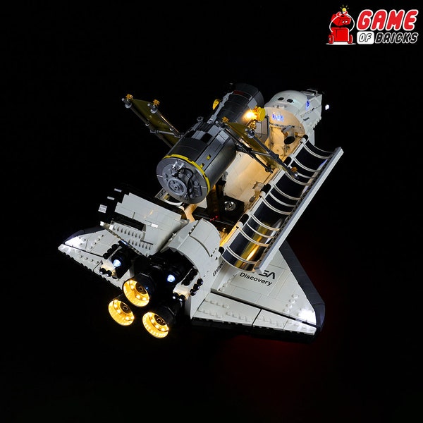 LED Light Kit for NASA Space Shuttle Discovery - Compatible with LEGO® 10283 Set