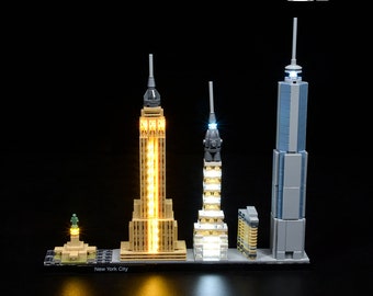 LED Light Kit for New York City- Compatible with LEGO® 21028 Set