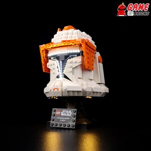 LED Light Kit for Clone Commander Cody Helmet Compatible with LEGO® 75350 Set image 6