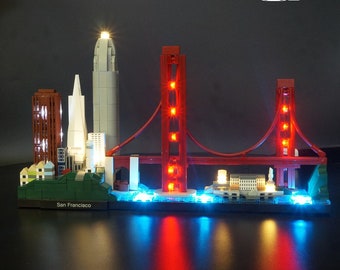 LED Light Kit for San Francisco - Compatible with LEGO® 21043 Set