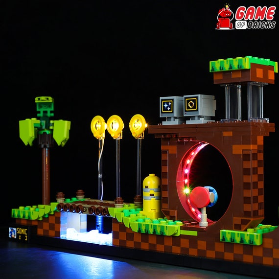 Lego lança primeiro kit do Sonic, baseado na fase Green Hill Zone