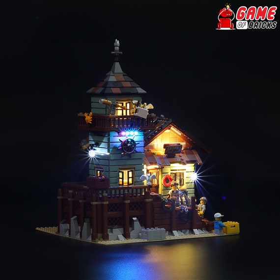 LED Light Kit for Old Fishing Store Compatible With LEGO® 21310 Set 