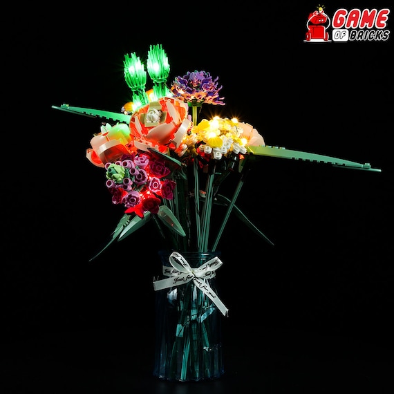 Kit d'éclairage LED pour bouquet de fleurs Compatible avec LEGO