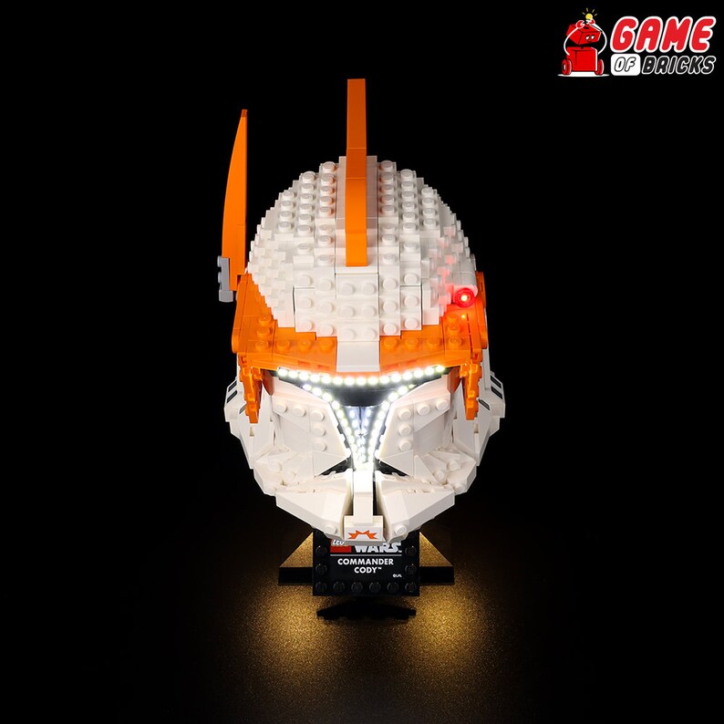 LED Light Kit for Clone Commander Cody Helmet Compatible with LEGO® 75350 Set image 8