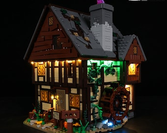 LED Light Kit for Disney Hocus Pocus: The Sanderson Sisters' Cottage - Compatible with LEGO® 21341 Set