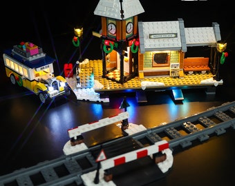 LED Light Kit for Winter Village Station - Compatible with LEGO® 10259 Set