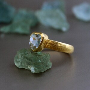 Iolith Quarz Ring, 925 Sterling Silber, Edelstein Ring, September Geburtsstein, Silber Iolith Quarz Ring, Ringe für Frauen, täglich tragen Ring