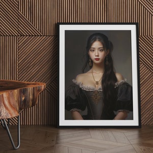 Ode to Jisoo, BlackPink, Digital Print, Instant Download, Wall Art, Aesthetic Print, Wall Decor, Digital Oil Painting