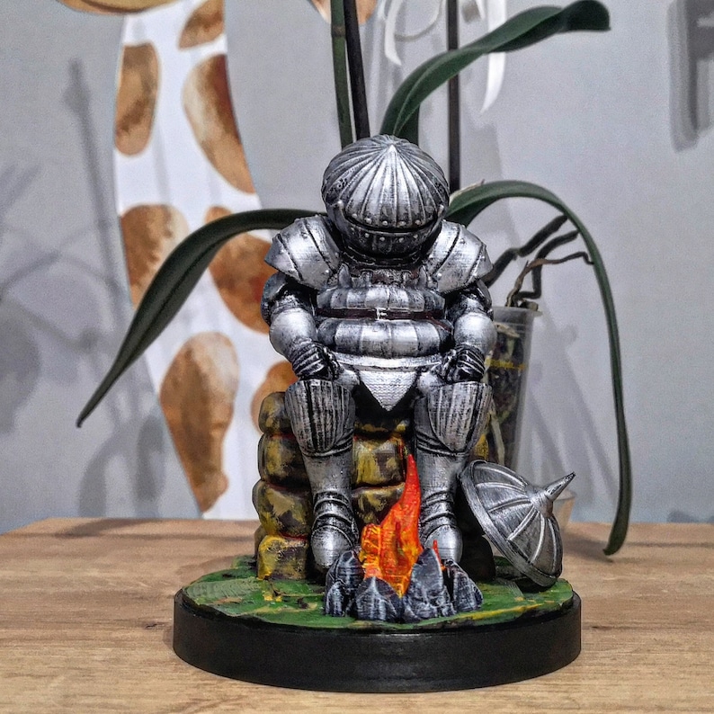 Dark Souls Figure Onion Knight Statue Video Games Gift Etsy