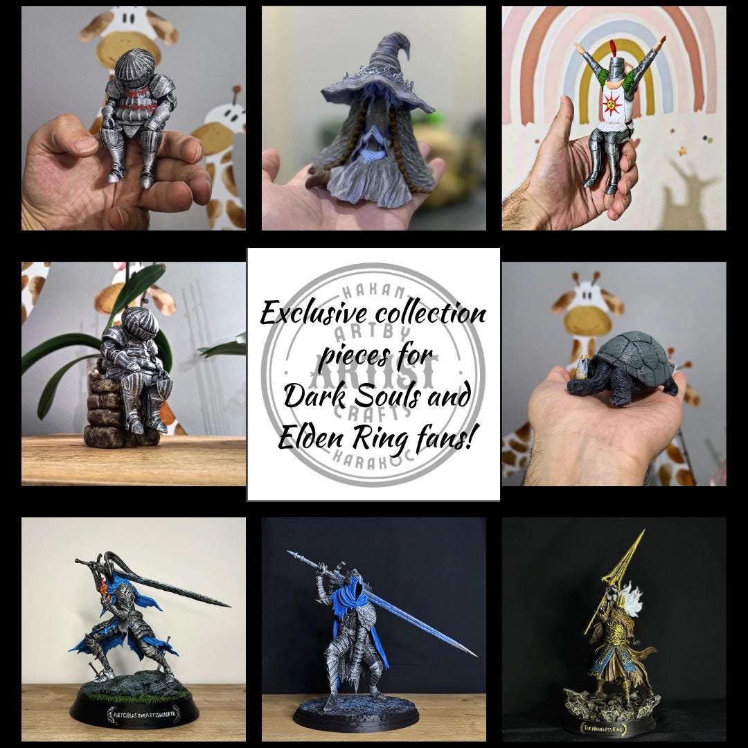 Dark Souls Siegmeyer of Catarina Statue, Hand Painted 3D Printed