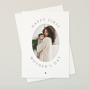 Première carte pour la fête des mères | 1er cadeau de fête des mères | carte photo personnalisée | carte postale pour une nouvelle maman | carte pour fille de maman | 1ère carte pour la fête des mères