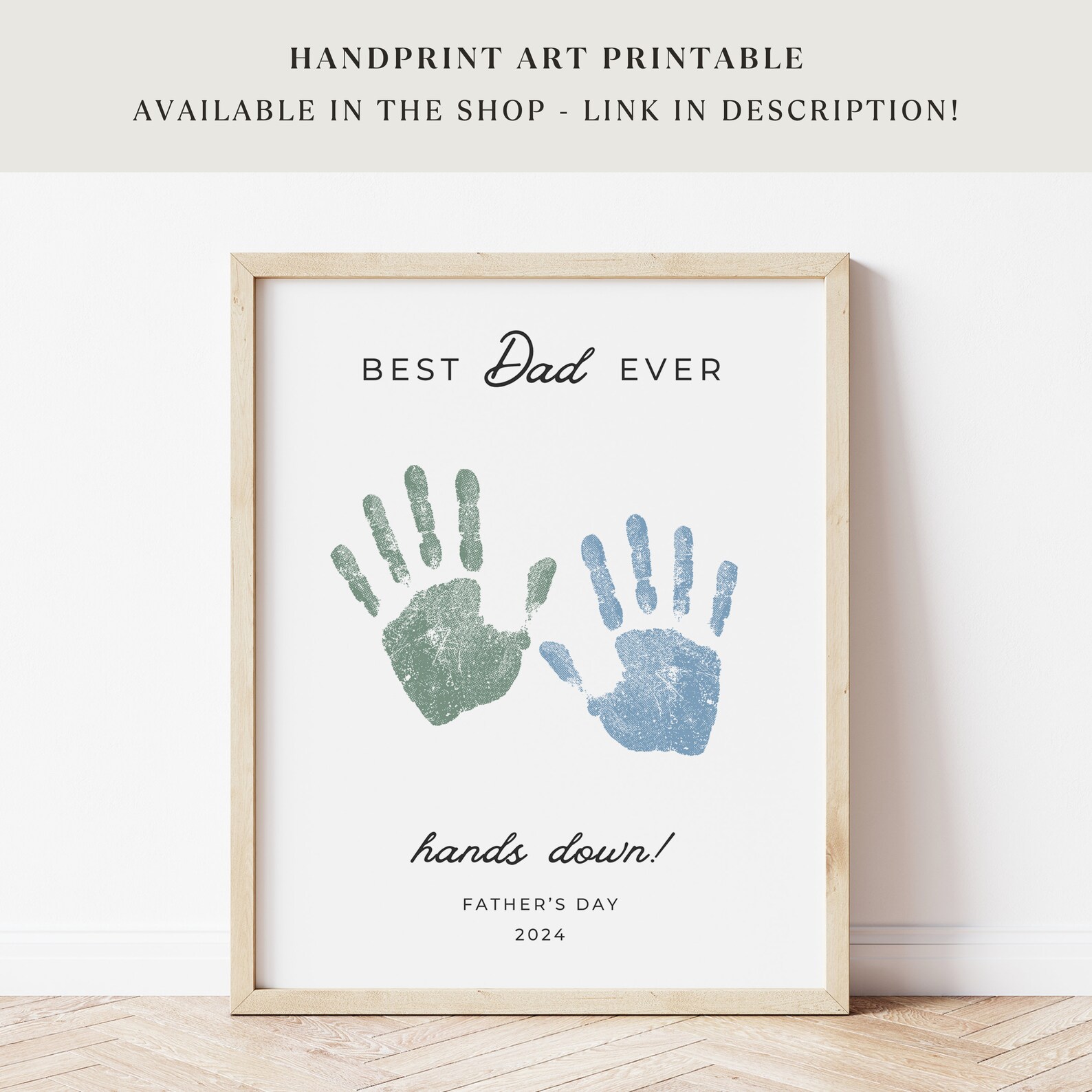 Father's Day Trophy Handprint Art Printable 1 DAD Trophy Handprint ...