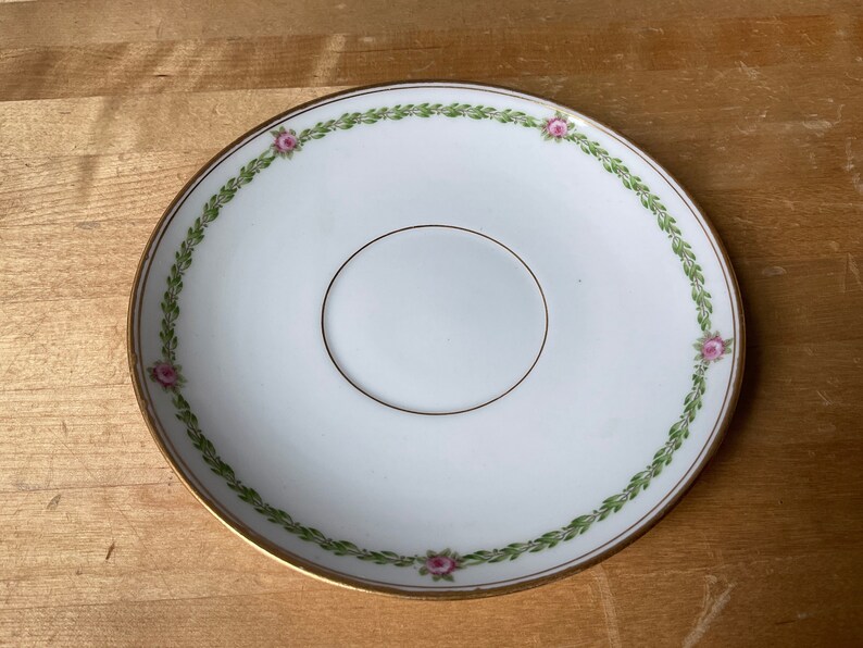 Set of 7 Antique Limoges Bouillon Cups & Saucers Etsy